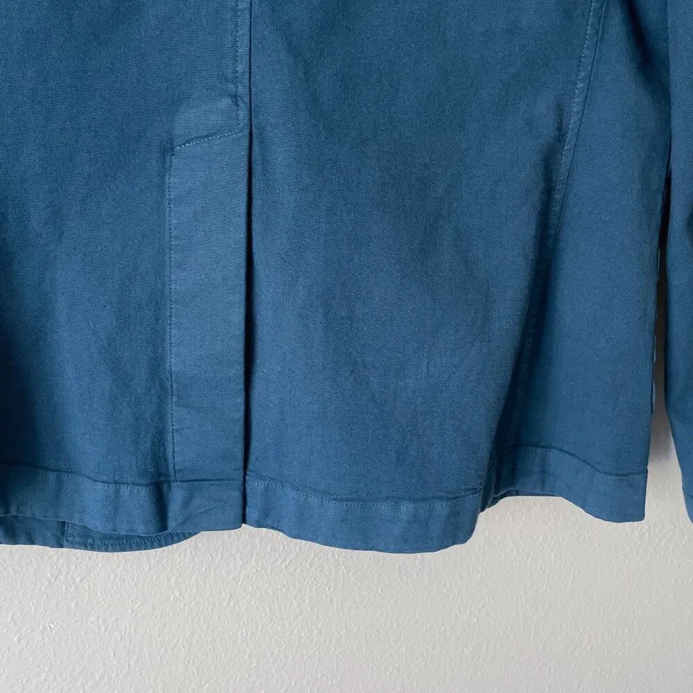 Bonobos Stretch Cotton Chore Blazer Athletic Fit 40R Blue Garment Dye Unlined